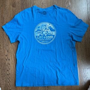 Life Is Good Royal Blue Short Sleeve Tee